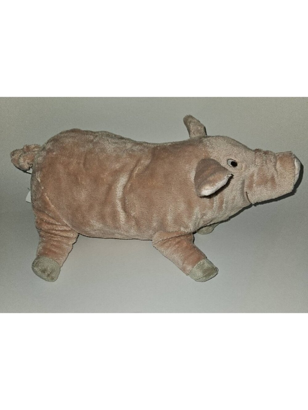 IKEA Knorrig Pig Plush Stuffed Animal Toy 14" Long Sewn Eyes